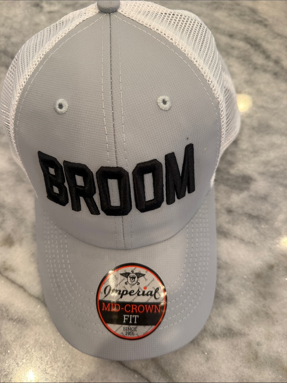BROOM (Stanwich County Club)Embroidered Mid-Crown Mesh hat